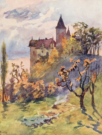 Chateau de Blonay von J. Hardwicke Lewis