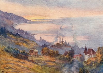 Lausanne, Blick nach Osten von J. Hardwicke Lewis