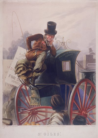 Hansom-Kutscher, London, 1854 von J Harris