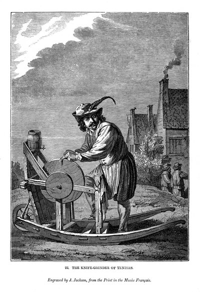 Der Messerschleifer von Teniers, ca. 1630-1690, 1843 von J. Jackson
