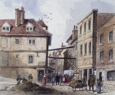 Chick Lane, London, ca. 1840 von J Maund