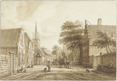 Der Achterweg in Voorschoten von Jacob Elias La Fargue