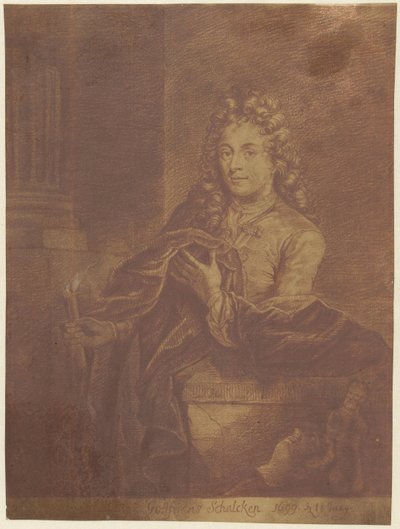 Porträt von Godfried Schalcken von Jacob Houbraken
