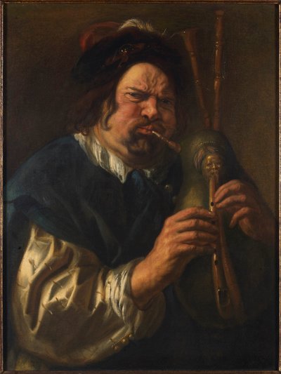 Der Dudelsackspieler, 1638-1640 von Jacob Jordaens