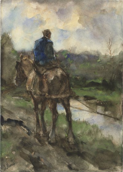 Jäger zu Pferd auf dem Jagdweg von Jacob Maris