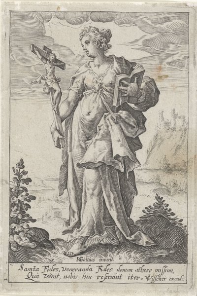 Glaube (Fides) von Jacob Matham (attributed to)