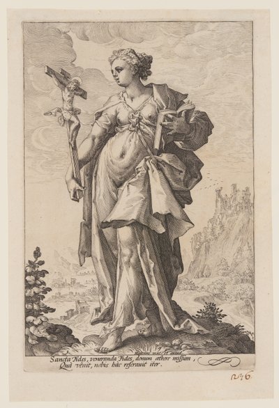 Glaube, aus Die Tugenden von Jacob Matham