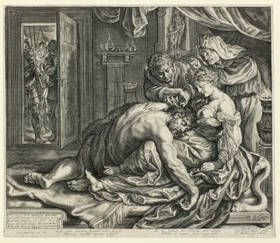 Samson und Delilah von Jacob Matham
