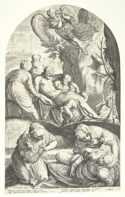 Die Grablegung Christi von Jacob Matham