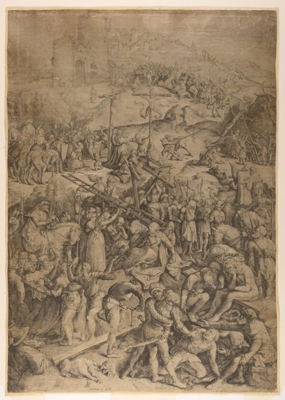 Die Verspottung, Geißelung und Kreuzigung Christi von Jacob Matham