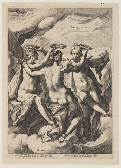 Die drei Grazien von Jacob Matham