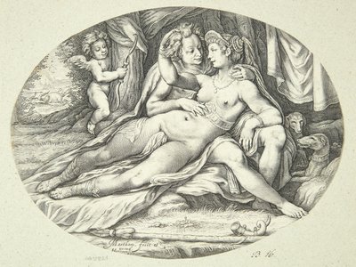 Venus und Adonis von Jacob Matham