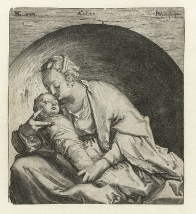 Madonna mit schlafendem Christuskind von Jacob de Gheyn (II)