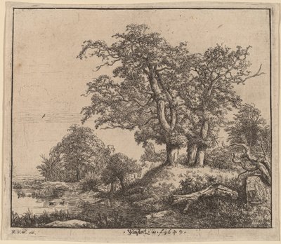 Die drei Eichen von Jacob van Ruisdael