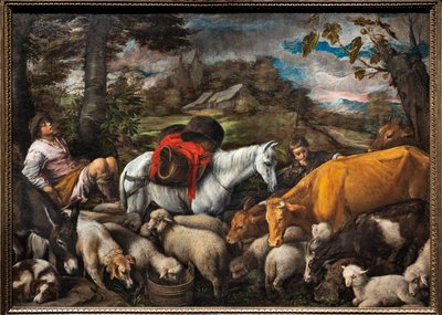 Pastorale (Das weiße Pferd) von Jacopo (1510 92) Bassano