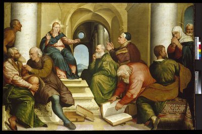 Christus unter den Ärzten, 16. Jahrhundert von Jacopo Bassano