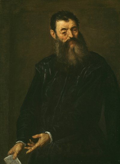 Porträt eines Gentlemans, um 1590 von Jacopo Palma