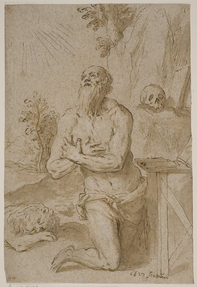 Der heilige Hieronymus in der Wildnis von Jacopo Palma