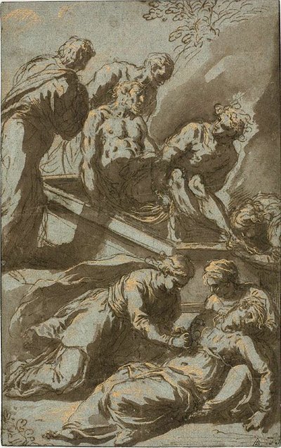 Die Grablegung Christi von Jacopo Palma il Giovane
