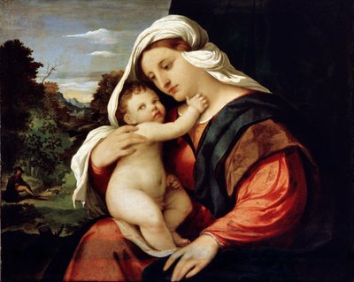 Jungfrau und Kind, 1515-1516 von Jacopo Palma il Vecchio