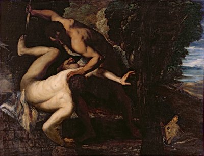 Kain erschlägt Abel von Jacopo Robusti Tintoretto