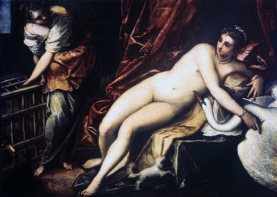 Leda und der Schwan, 1550-1560 von Jacopo Robusti Tintoretto