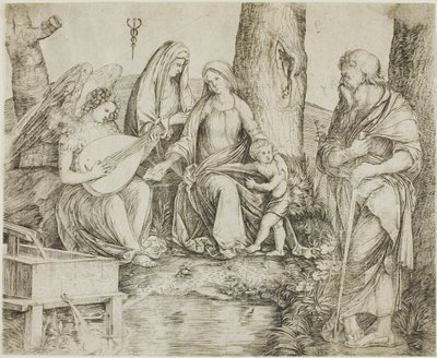 Die Heilige Familie von Jacopo de