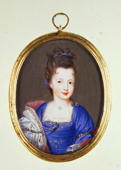 Miniatur von Prinzessin Louise Stuart, um 1700 von Jacques Antoine Artaud