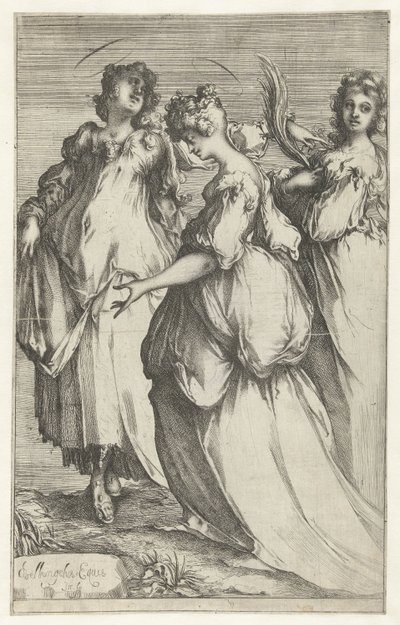 Drei heilige Frauen von Jacques Bellange
