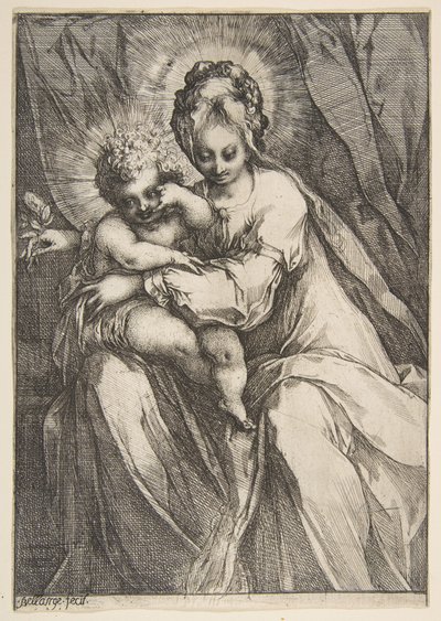 Madonna mit einer Rose von Jacques Bellange