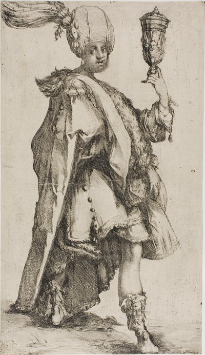 Die drei Weisen: Balthasar, König von Saba von Jacques Bellange