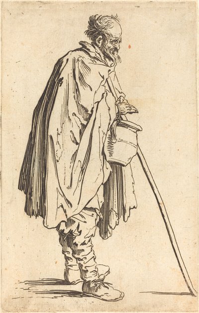 Bettler mit Topf, ca. 1622 von Jacques Callot