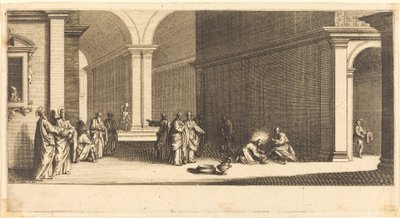 Christus wäscht den Aposteln die Füße von Jacques Callot
