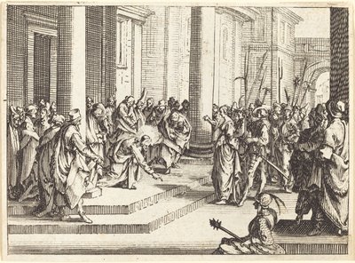 Christus und die Ehebrecherin von Jacques Callot