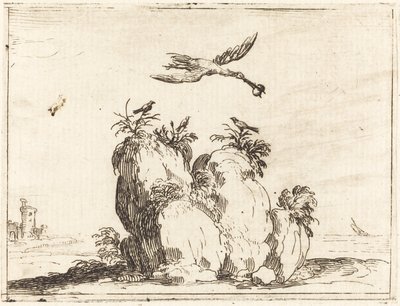Fliegender Kranich von Jacques Callot