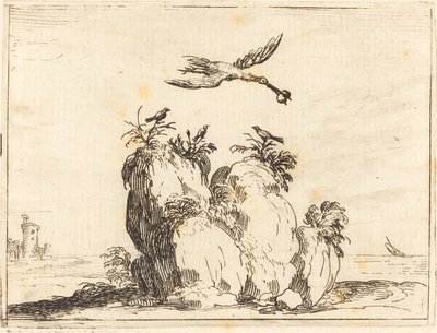 Fliegender Kranich von Jacques Callot