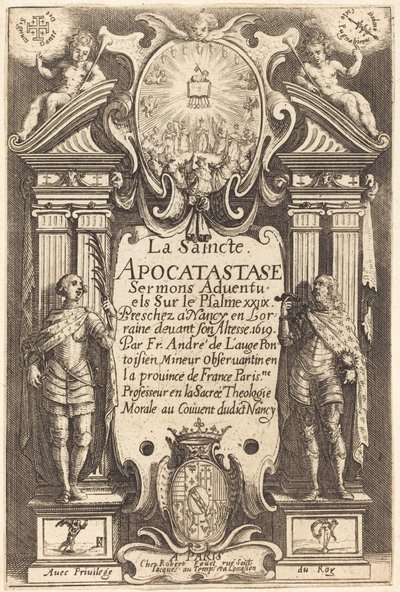 Frontispiz der Heiligen Apokatastase von Jacques Callot