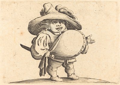 Mann mit dickem Bauch von Jacques Callot