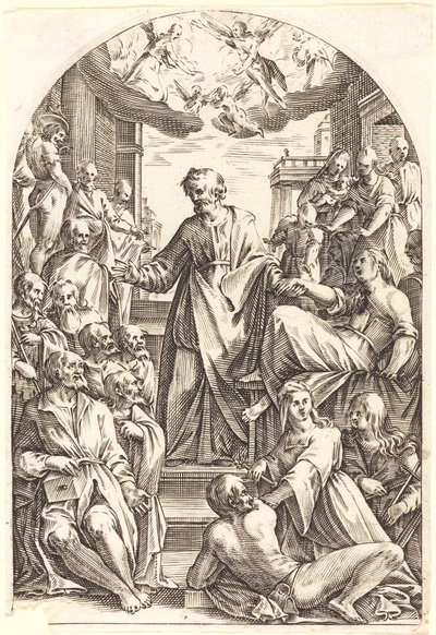 Petrus erweckt Tabitha, 1608-1611 von Jacques Callot