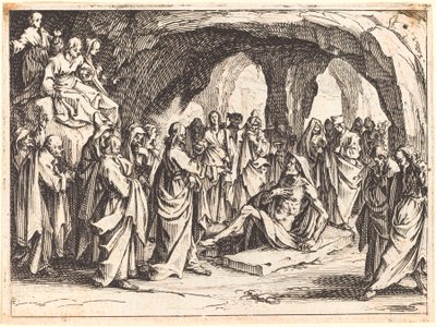 Auferweckung des Lazarus von Jacques Callot