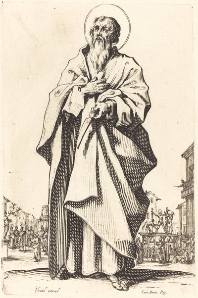 Heiliger Bartholomäus, veröffentlicht 1631 von Jacques Callot