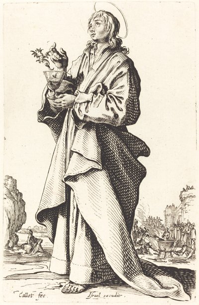 Der heilige Johannes der Evangelist von Jacques Callot