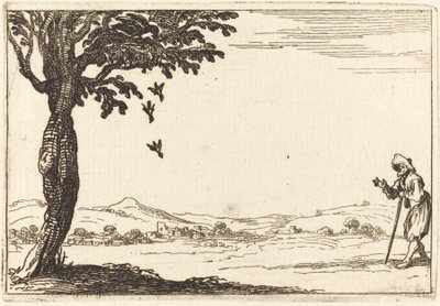 Die Krähe und ihre Jungen von Jacques Callot