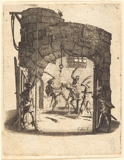 Die Geißelung, ca. 1624-1625 von Jacques Callot