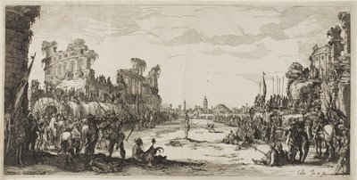 Das Pfeilgericht (Heiliger Sebastian) von Jacques Callot