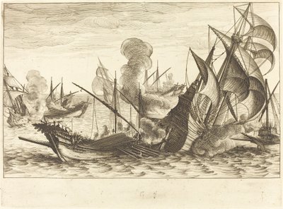Die zweite Seeschlacht von Jacques Callot