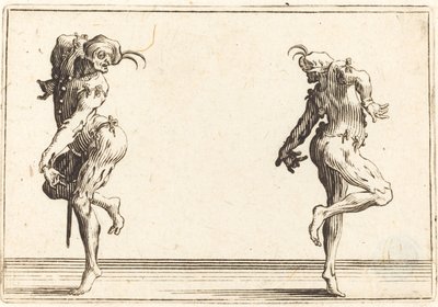Zwei Pantalons tanzen von Jacques Callot