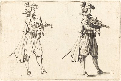 Geiger, ca. 1622 von Jacques Callot