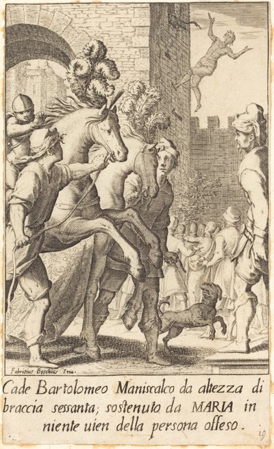 Bartolomeo, Hufschmied von Jacques Callot after Fabrizio Boschi