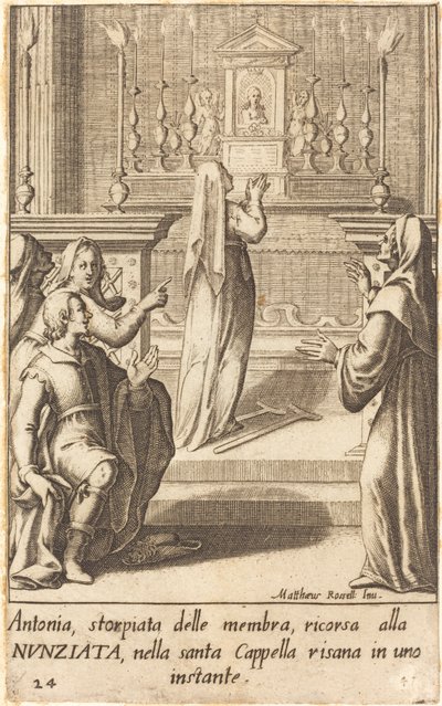 Antonia von Jacques Callot after Matteo Rosselli